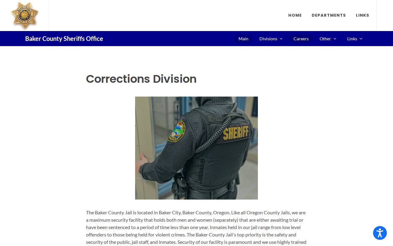 Baker County Jail released inmate records and corrections contacts